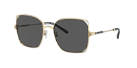 Tory Burch TY6097 Gold Sunglasses 55/18 Ty6097 by Tory Burch (Sunglass Hut) at THE MILE main image 2