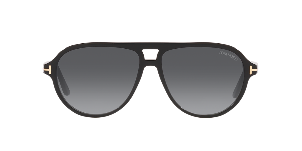 TOM FORD FT0932 Black Shiny - Men Luxury Sunglasses, Grey Grad Lens