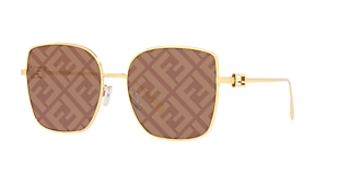 Fendi FE4075US XS (54 - 15) with Blue lenses and Gold frame