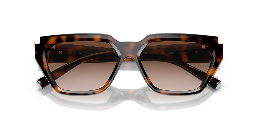 TIFFANY & CO. TF4205U Havana - Women Luxury Sunglasses, Brown Gradient Lens