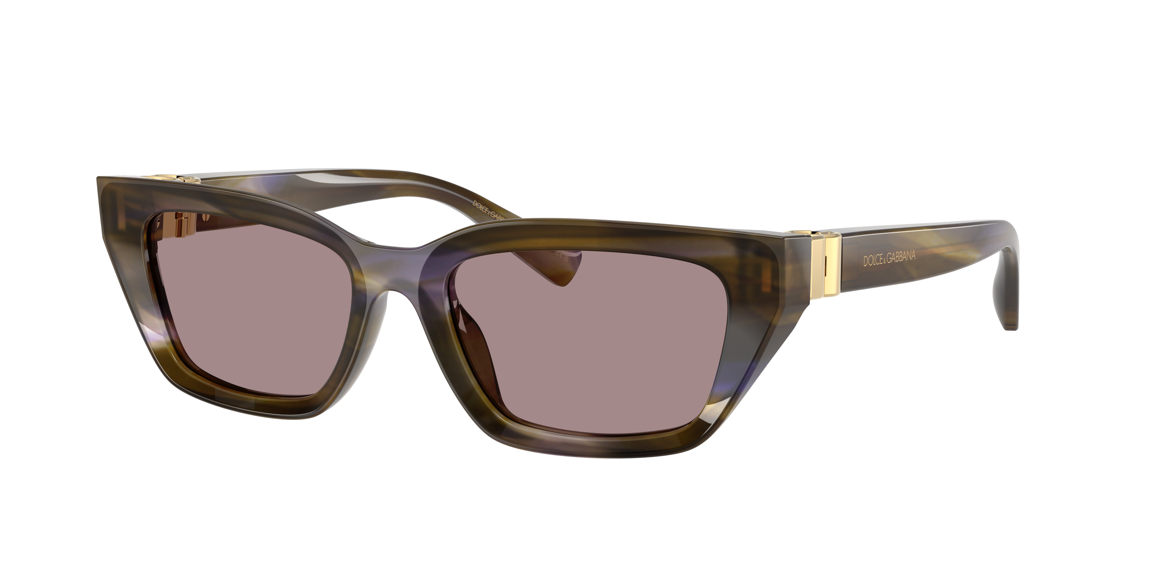 Dolce&Gabbana Woman Sunglass DG4532 -  Frame color: Striped Olive, Lens color: Violet