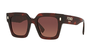 FENDI クォーツ FENDI Acetate Fendigraphy Square Sunglasses FE40078I
