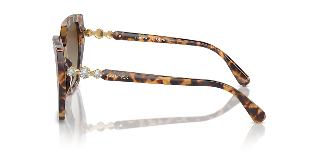 Swarovski SK6016 M (56 - 18) with Brown lenses and Tortoise frame