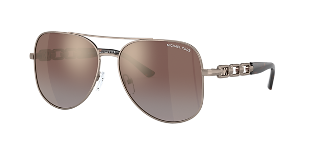 Michael Kors MK1121 Chianti 58 Brown Pink Gradient & Rose Gold 
