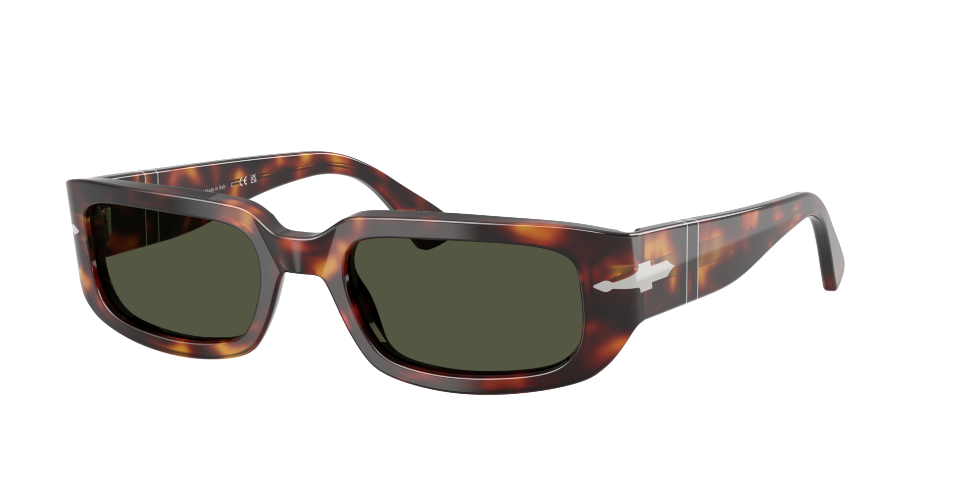 Persol Unisex Sunglass PO3385S - Mel -  Frame color: Havana, Lens color: Green