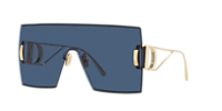 DIOR 30Montaigne M1U Gold - Women Luxury Sunglasses, Blue Lens