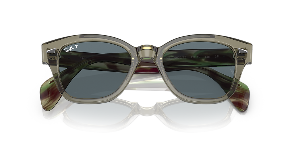 Ray-Ban RB0880S L (52 - 19) with Blue lenses and Green frame