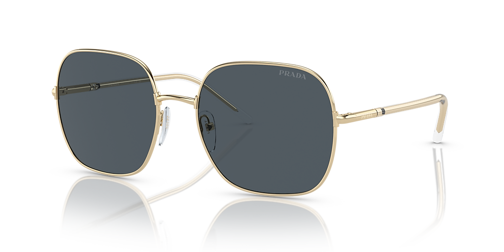 Prada PR 67XS XL (58 - 19) with Grey lenses and Gold frame