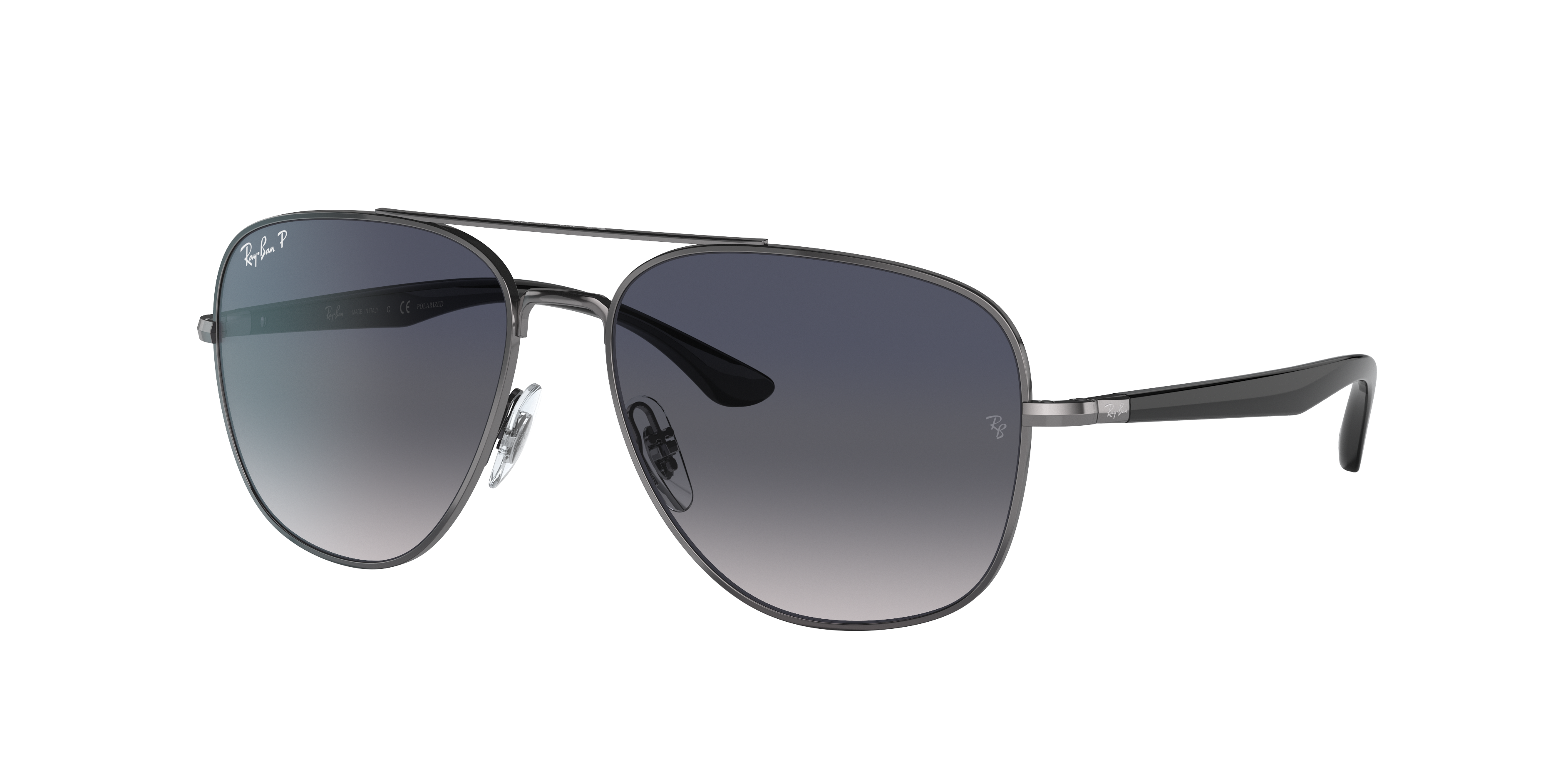 Ray-Ban RB3683 L (56 - 15) with Blue lenses and Silver frame