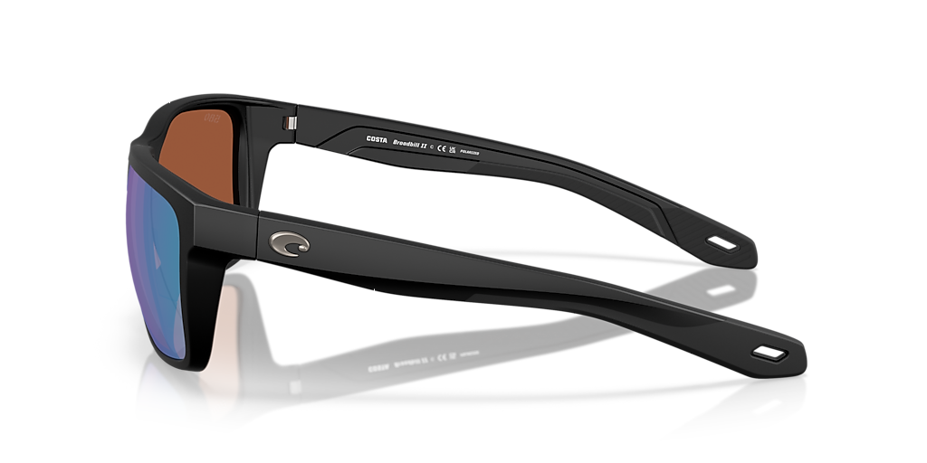 COSTA 6S9120 Broadbill II Matte Black - Men Sunglasses, Green Mirror Lens
