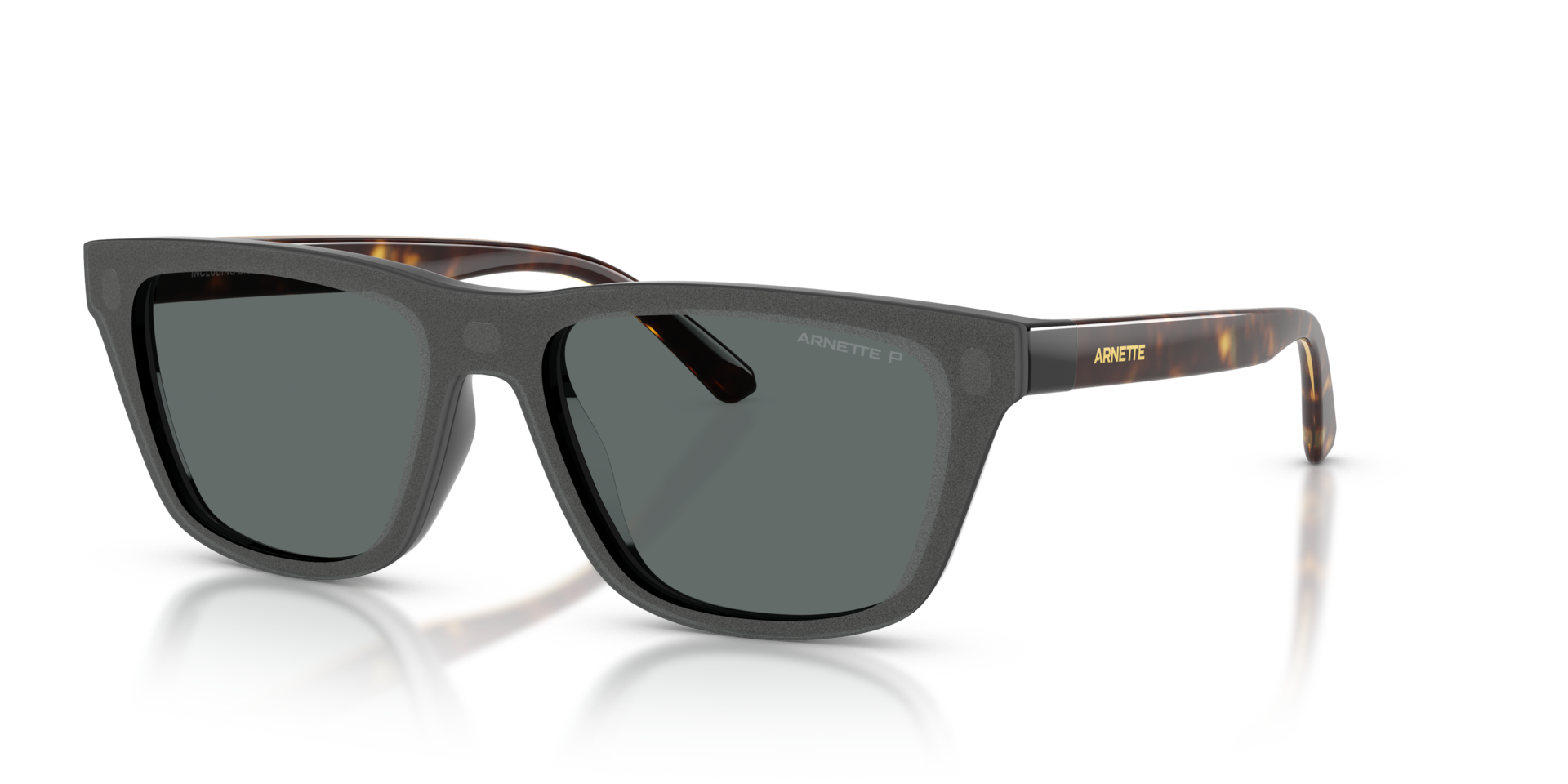 Arnette AN4376 XL (55 - 17) met Transparant Brillenglazen en Zwart ...
