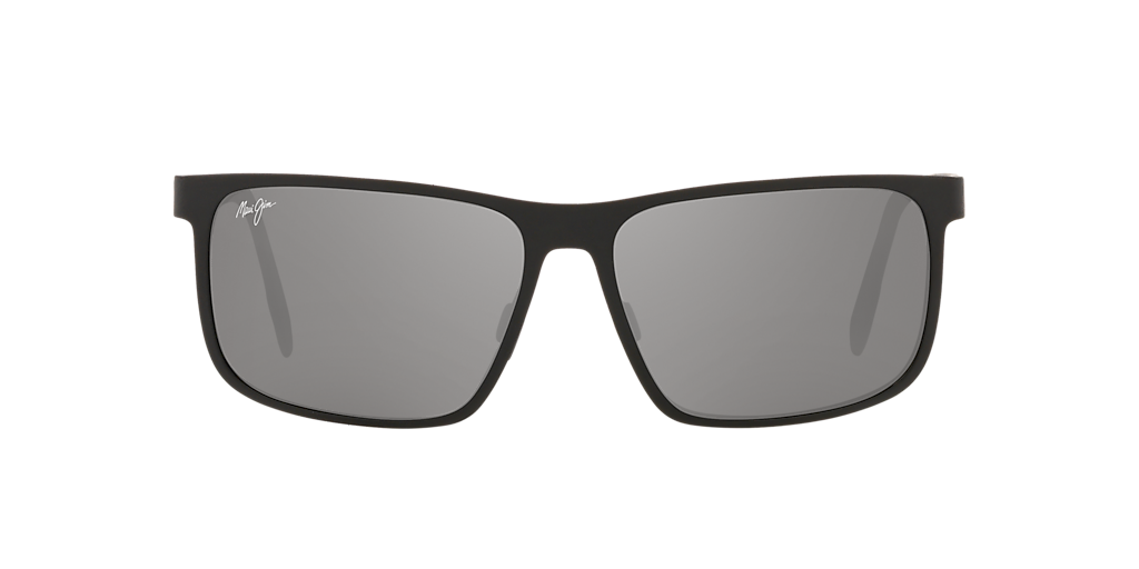 MAUI JIM Wana Black Matte - Man Sunglasses, Neutral Grey Polarized Lens