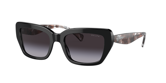 Ralph RA5292 53 Gradient Grey & Shiny Black Sunglasses | Sunglass 