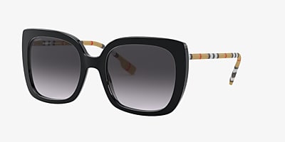 Burberry BE4323 Caroll 54 Grau Verlaufstönung & Schwarz Sunglasses 
