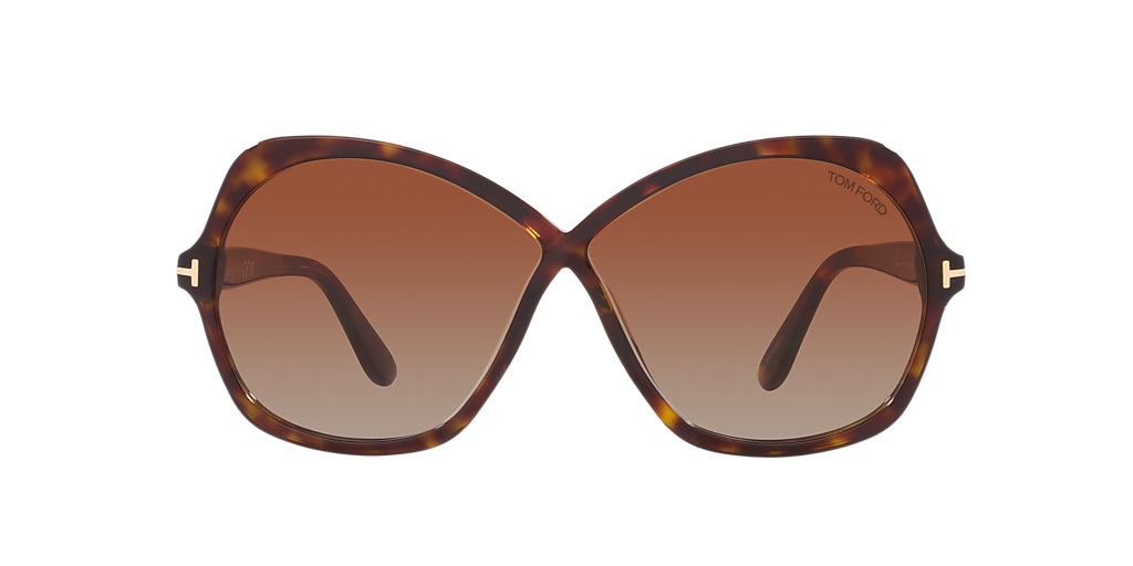 TOM FORD FT1013 Brown Dark - Women Luxury Sunglasses, Brown Grad Lens