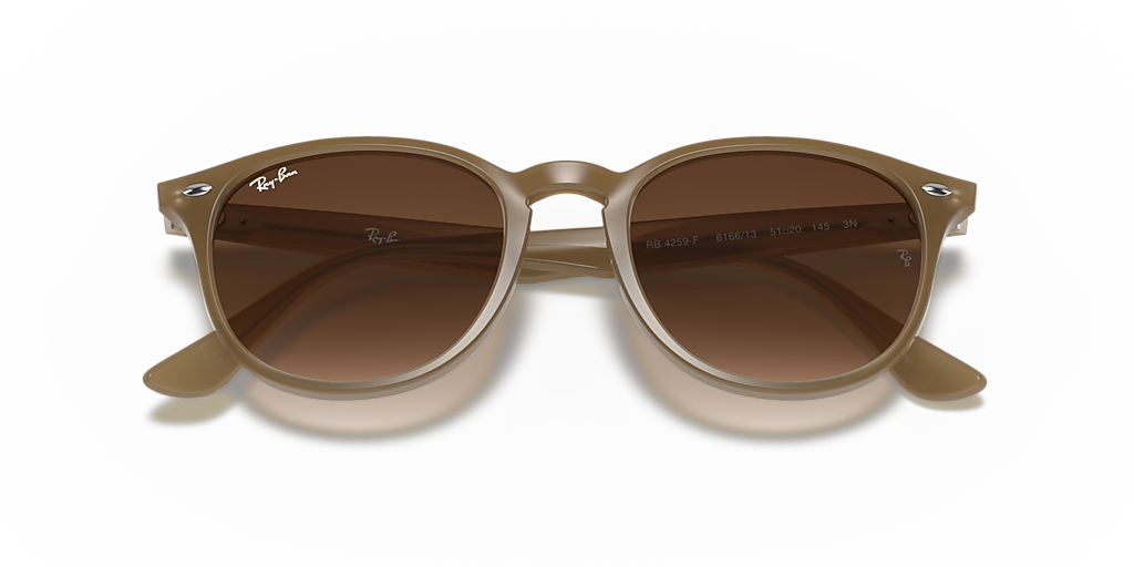 Ray-Ban RB4259F L (53 - 20) with Brown lenses and Beige frame