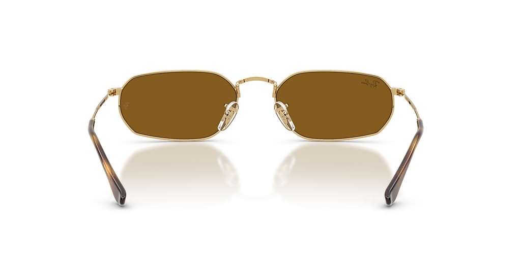 Ray-Ban RB3947 XL (57 - 18) with Brown lenses and Gold frame