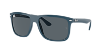 RAY-BAN RB4547 Boyfriend Two Black - Unisex Sunglasses, Green Lens