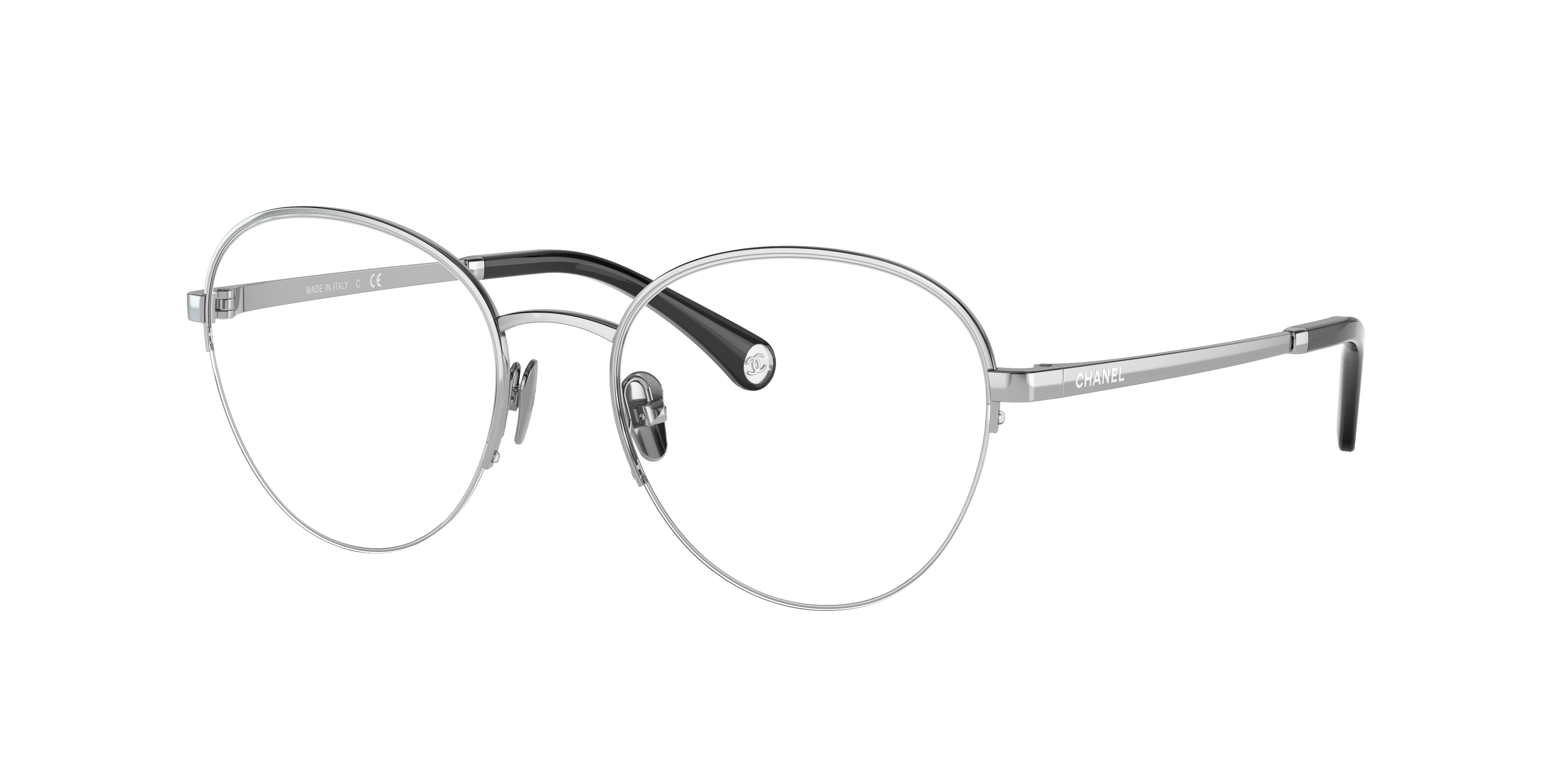 Chanel Woman Sunglass CH2203 -  Frame color: Silver, Lens color: Demo Lens