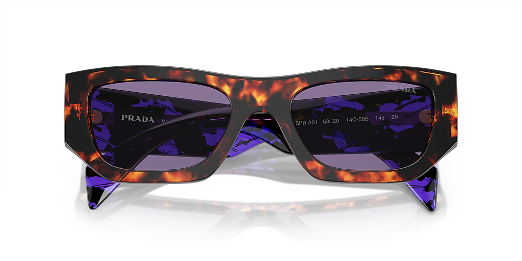 PRADA アヒエタサンクラス PRA52S 1AB5Z1 PRADA PRA52S 1AB5Z1 Black/Dark Gray Polarized 56-17-140 for