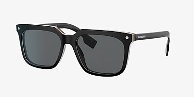 Burberry BE4337 Carnaby 56 Dark Grey & Black Sunglasses | Sunglass 