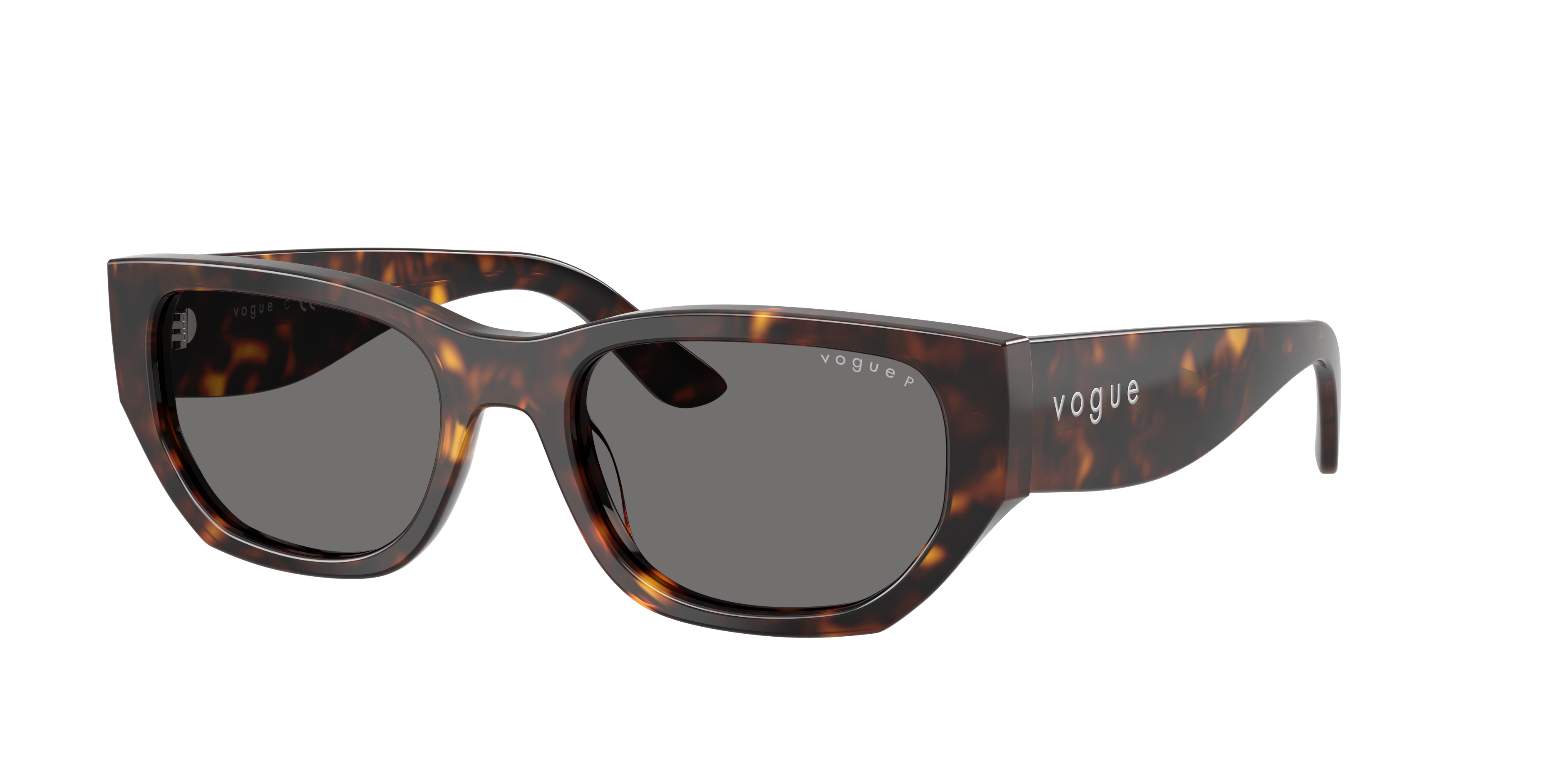 Vogue Eyewear Woman Sunglass VO5586S -  Frame color: Dark Havana, Lens color: Dark Grey Polarized