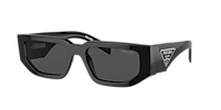 PRADA PR 09ZS Black - Men Luxury Sunglasses, Dark Grey Lens