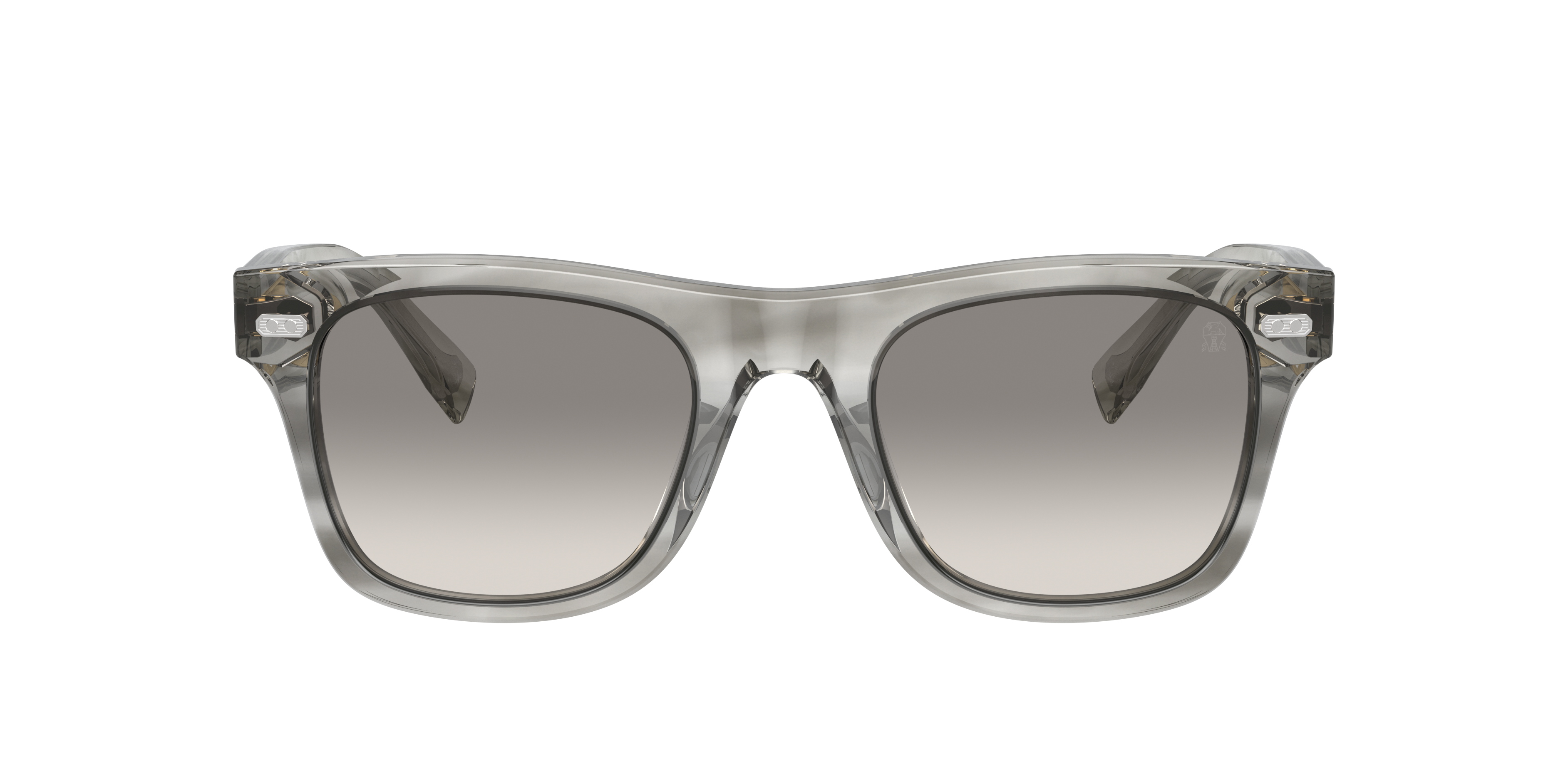 Brunello Cucinelli Men's Bc4002s Acetate Square Sunglasses In Gradient Grey