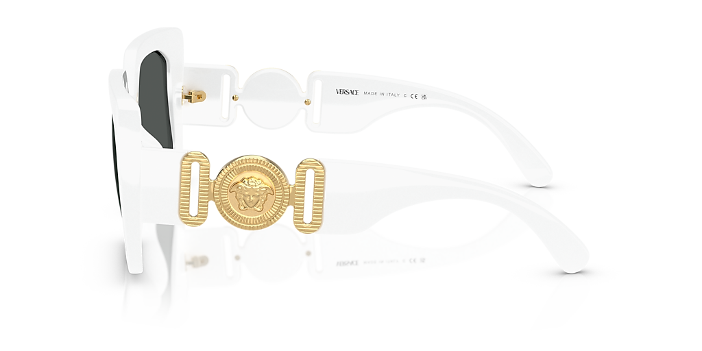 Versace VE4478U (55 - 17) with Grey lenses and White frame  display picture 3