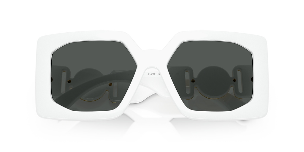 Versace VE4478U (55 - 17) with Grey lenses and White frame  display picture 2
