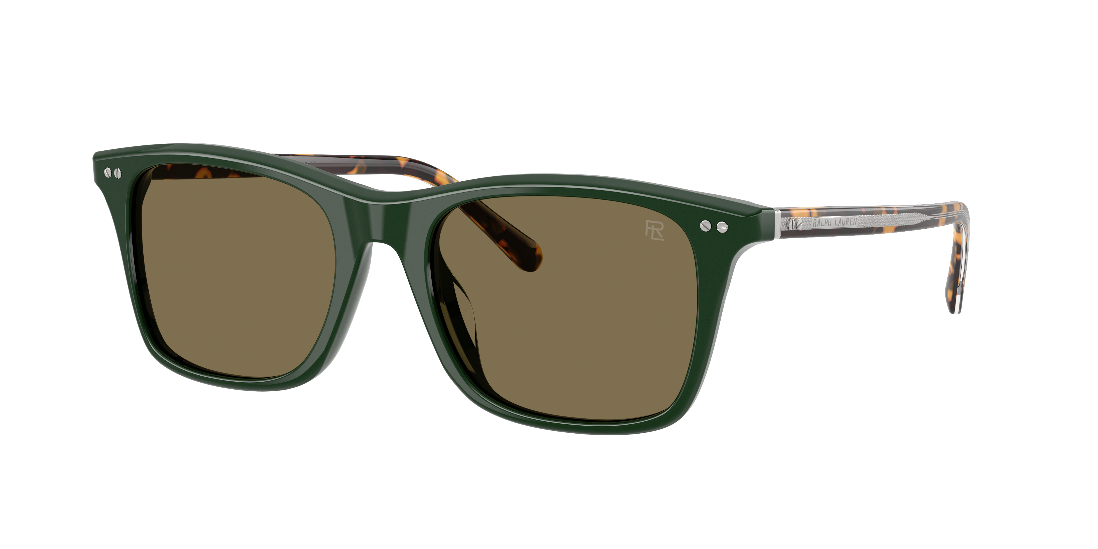 Ralph Lauren Man Sunglass RL8242U -  Frame color: Forest Green, Lens color: Light Brown