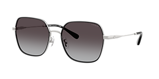 Coach HC8426U CAD81 L (54 - 19) with Violet lenses and Grey frame