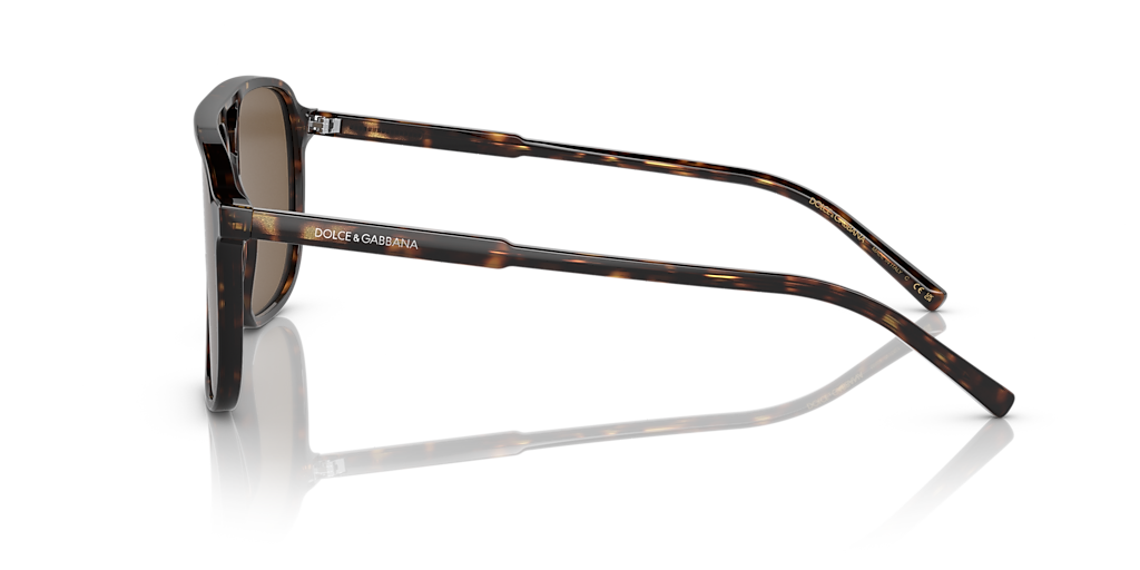DOLCE&GABBANA DG4423 Havana - Men Luxury Sunglasses, Dark Brown Lens