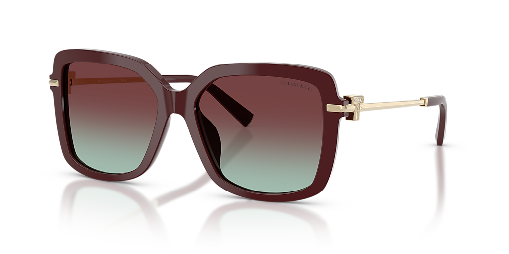 Tiffany & Co. TF4252B XL (55 - 16) with Blue lenses and Red frame