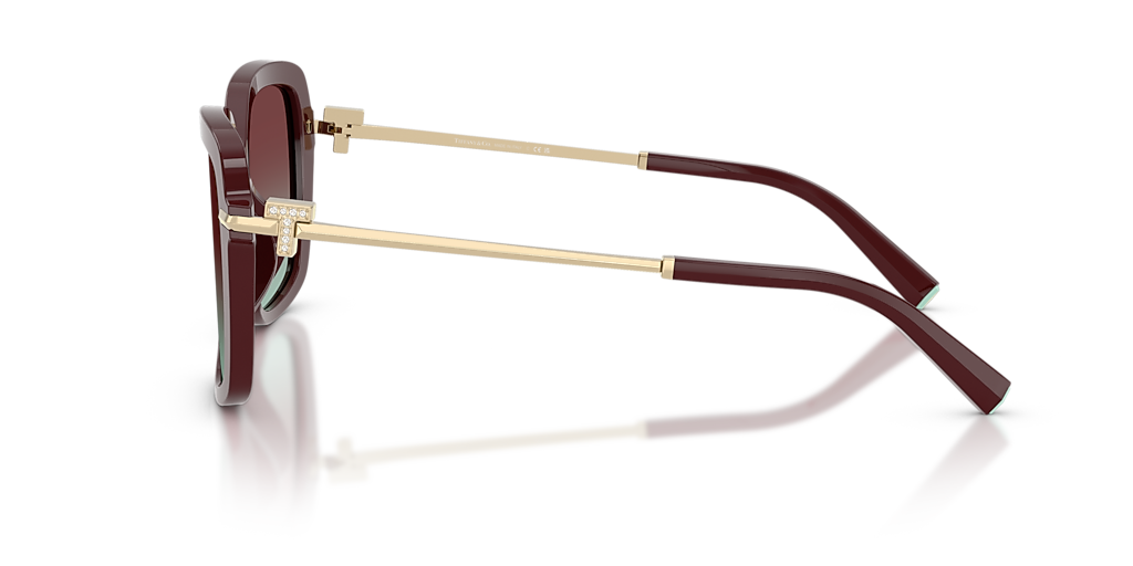 Tiffany & Co. TF4252B XL (55 - 16) with Blue lenses and Red frame