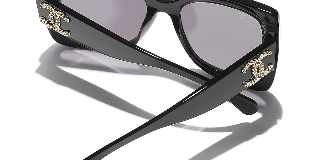 Chanel Square Sunglasses CH5555A S (53 - 18) with Grey lenses and