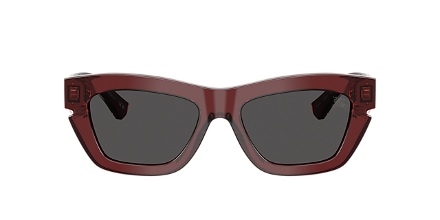 Visit Sunglasses Burberry BE4454 M (52-18) with Grey lenses and Red frame