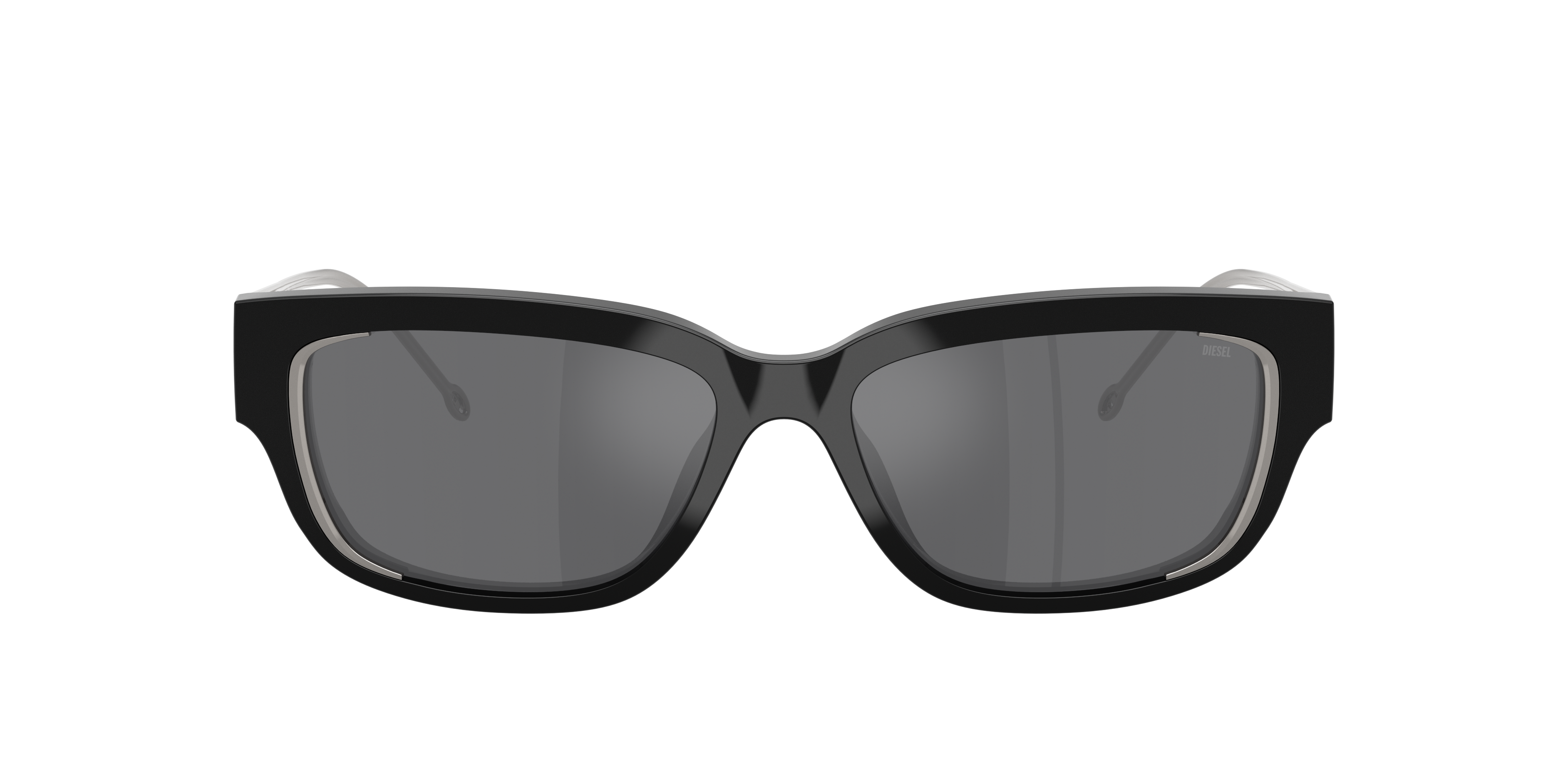 Diesel Unisex Sunglass Dl2002mu In Grey Silver Mirror