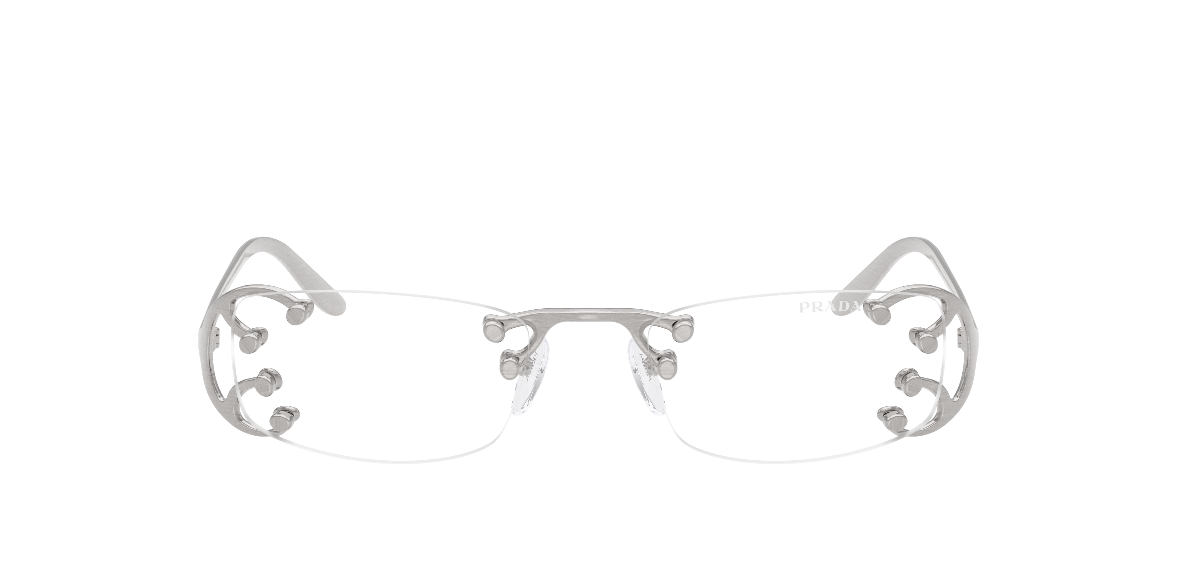 Prada Woman Sunglass Pr C57s In Silver