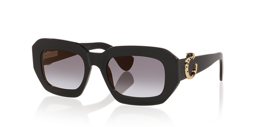 Cartier CT0546S S (52 - 20) with Grey lenses and Black frame  display picture 1