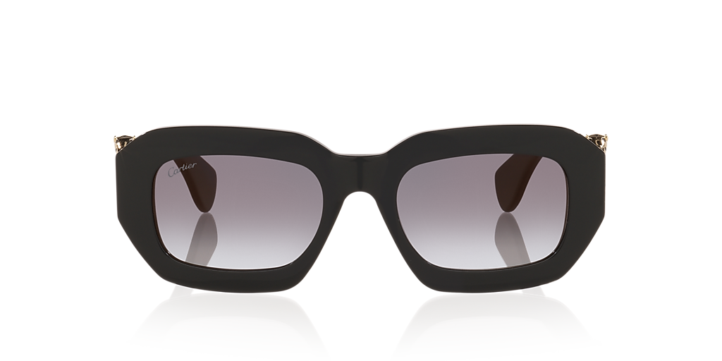 Cartier CT0546S S (52 - 20) with Grey lenses and Black frame  display picture 2