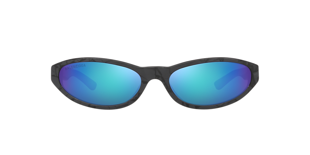 Balenciaga BB0007S XL (59 - 18) with Violet lenses and