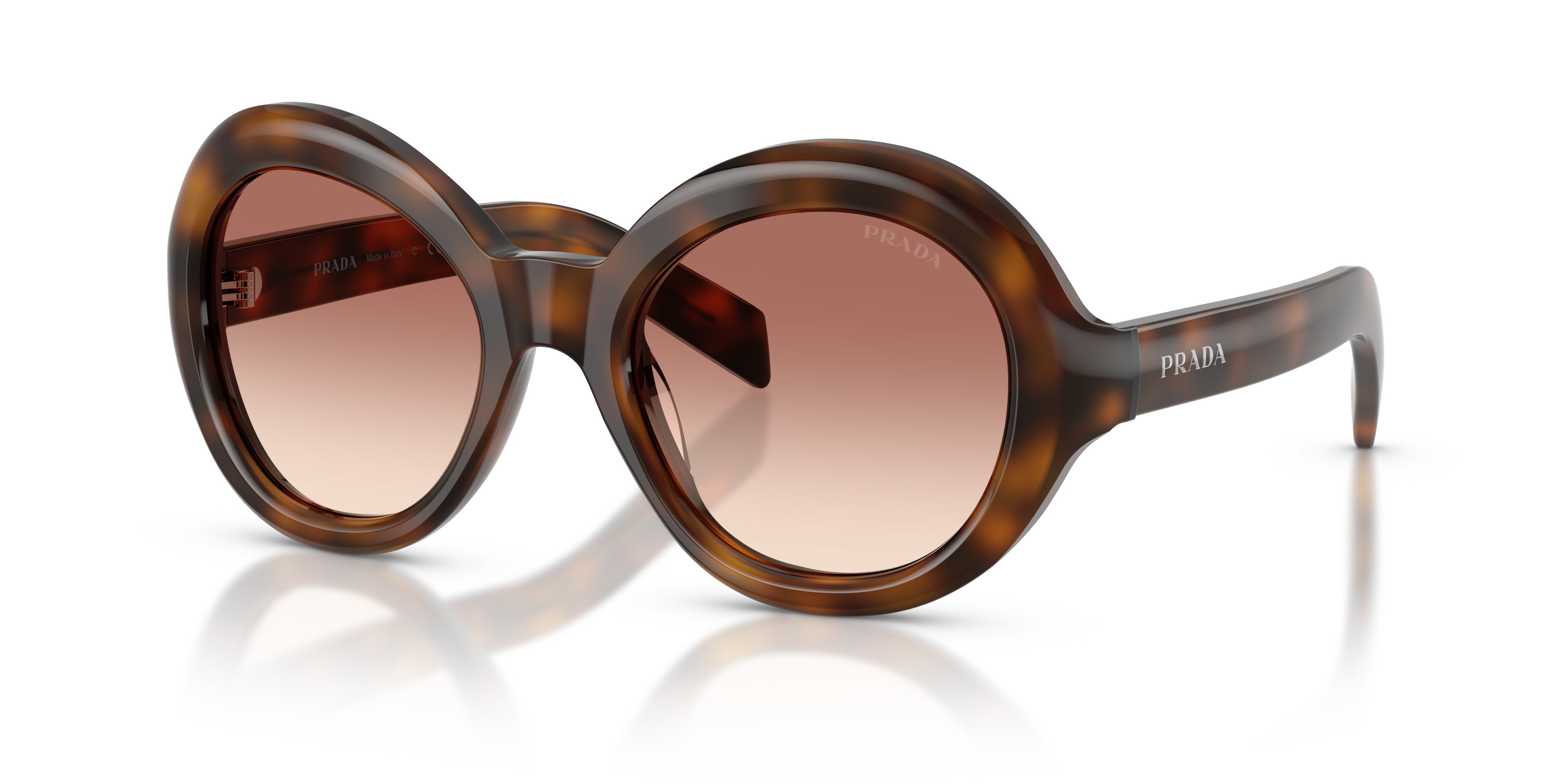 PRADA サングラス 64018 ブラウン Prada PR D08SU M (53 - 21) with Brown lenses and Tortoise frame