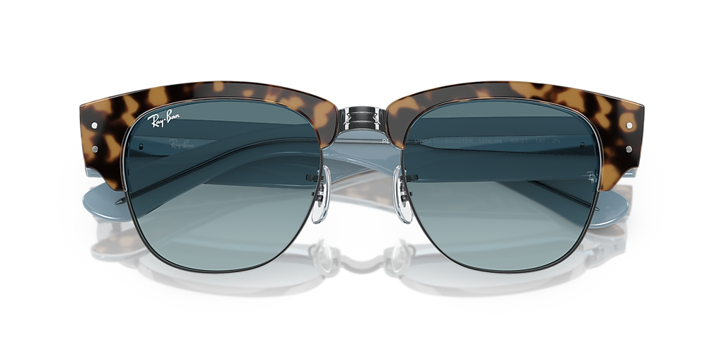 Ray Ban Blue Marble Clubmaster Sunglasses CLUBMASTER MARBLE Sunglasses in Black and Dark Grey - RB3016  main image 2