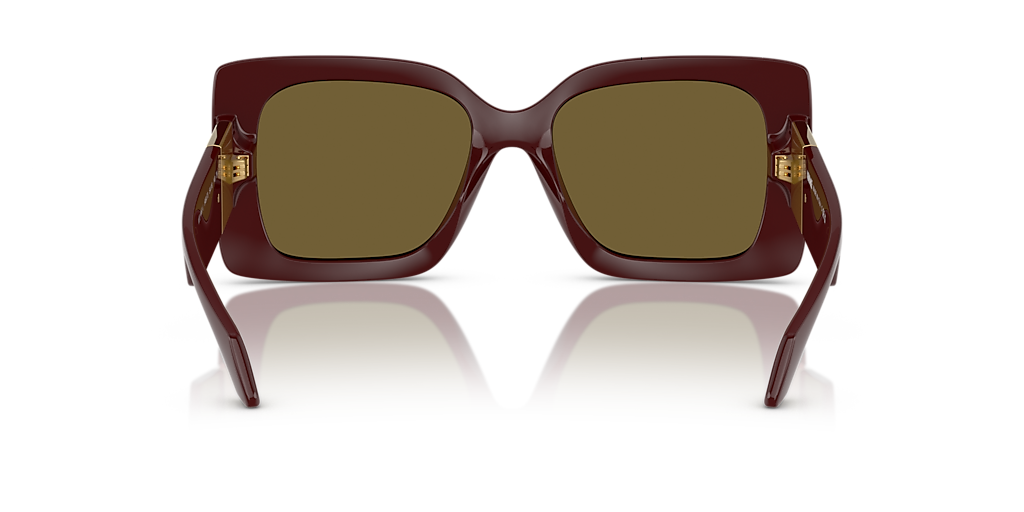 VERSACE VE4467U Dark Ruby - Women Luxury Sunglasses, Dark Grey Lens