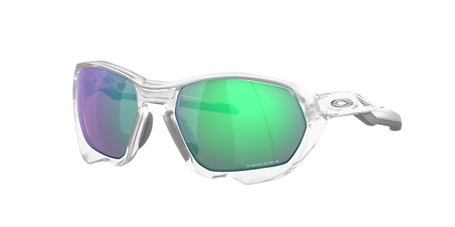 Oakley OO9019 Plazma 59 Prizm Road Jade & Matte Clear Sunglasses  