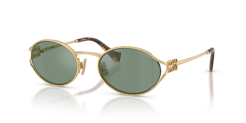 Miu Miu MU 52YS L (54 - 21) with Green lenses and Gold frame