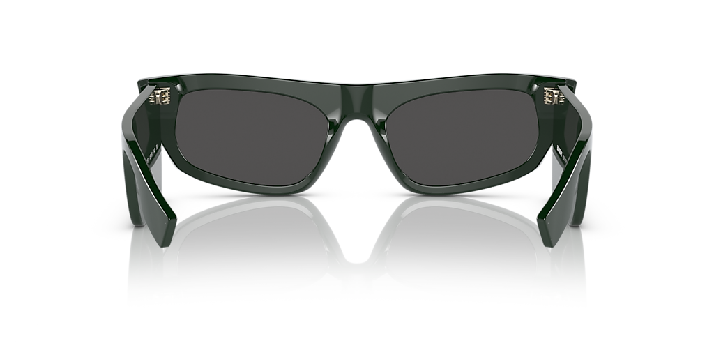 BURBERRY BE4385 Palmer Green - Women Luxury Sunglasses, Dark Grey Lens