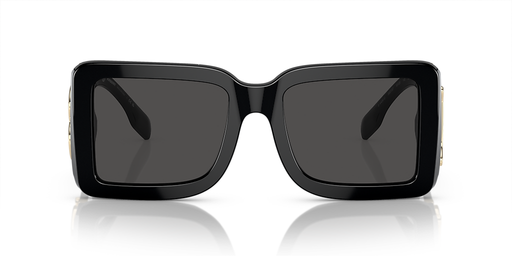 BURBERRY BE4406U Black - Women Luxury Sunglasses, Dark Grey Lens