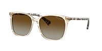Occhiali Da Sole Donna Ralph RA5293, Montatura Nera Lucida E Lenti Verdi Sfumate, 56 Mm
